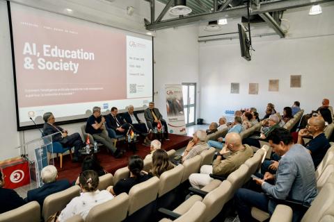 Panel AI, Education & Society at the UIT Campus in Tunis, organised by the German Business School